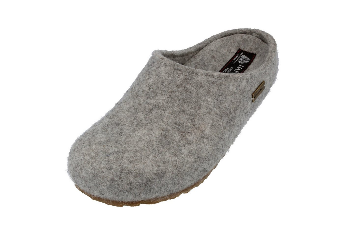 Haflinger Michl Filzclog aus reinem Wollfilz mit Wechselfussbett Hausschuh