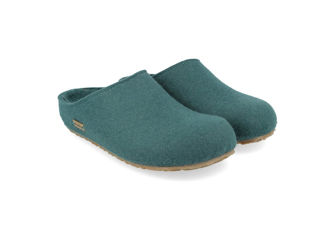 Haflinger Michl Filzclog aus reinem Wollfilz mit Wechselfussbett Hausschuh