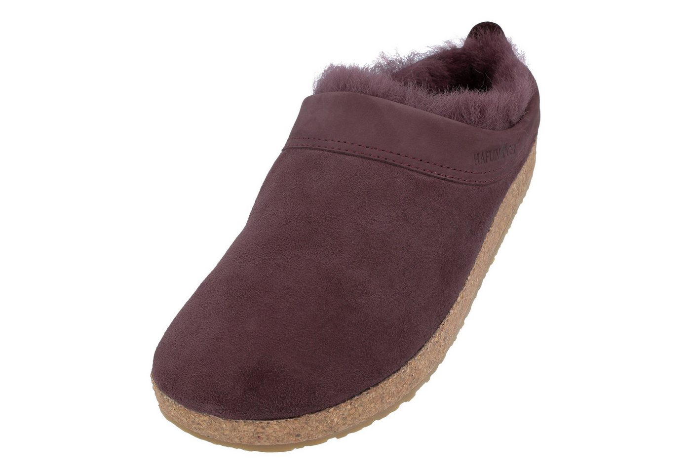 Haflinger Snowbird Lammfell Leder Hausschuh Unisex Hausschuh