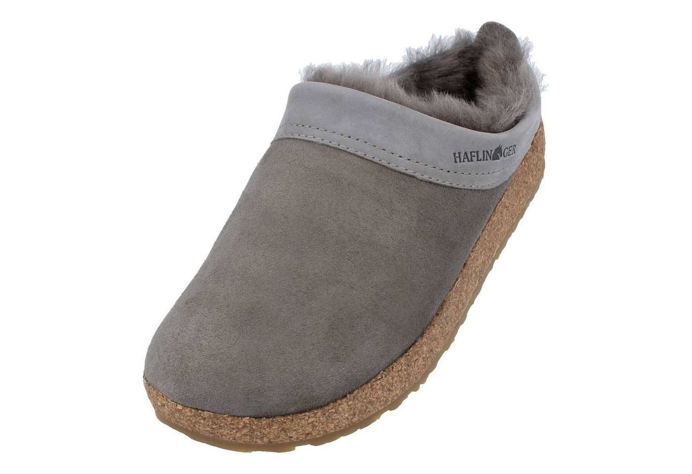 Haflinger Snowbird Lammfell Leder Hausschuh Unisex Hausschuh
