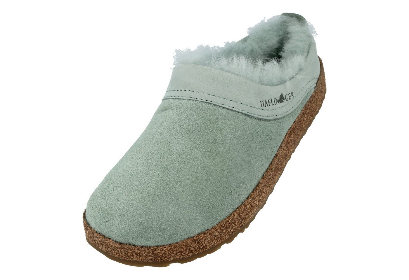 Haflinger Snowbird Lammfell Leder Hausschuh Unisex Hausschuh