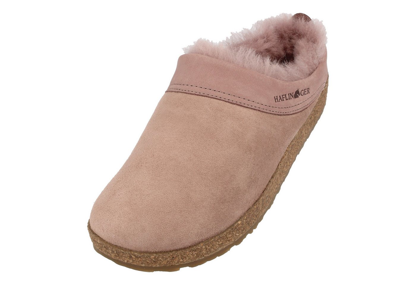 Haflinger Snowbird Lammfell Leder Hausschuh Unisex Hausschuh