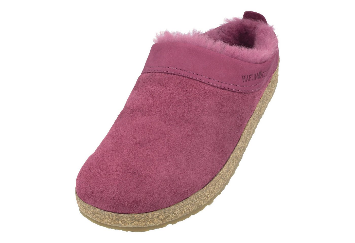 Haflinger Snowbird Lammfell Leder Hausschuh Unisex Hausschuh