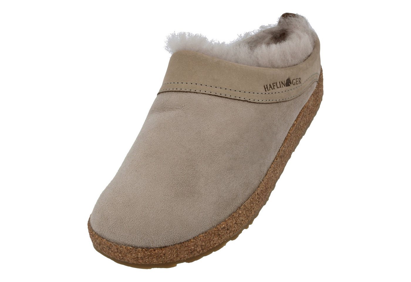 Haflinger Snowbird Lammfell Leder Hausschuh Unisex Hausschuh