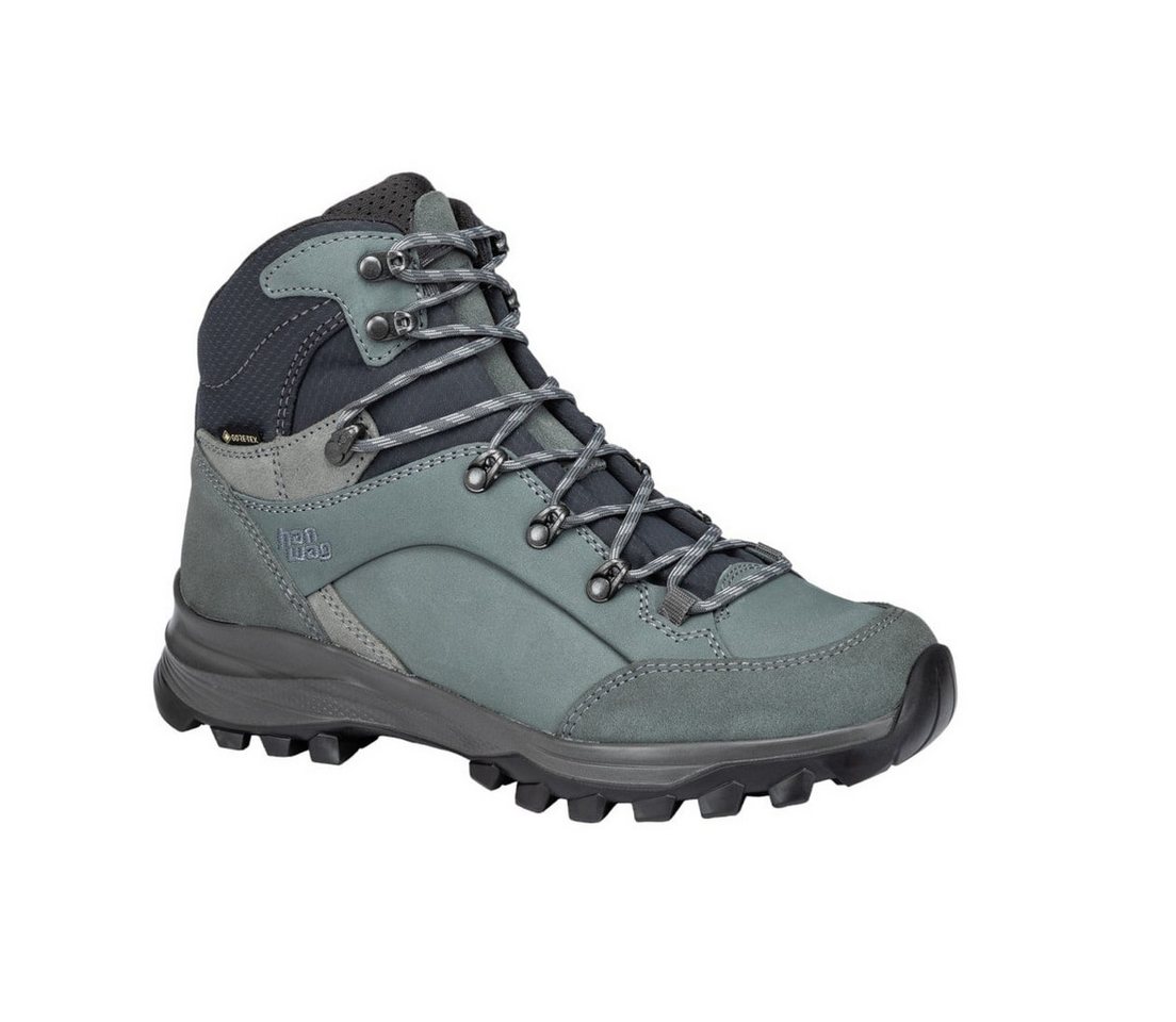 Hanwag Banks Lady GTX (Nubukleder, wasserdicht) grün/fossilgrau Damen Wanderschuh