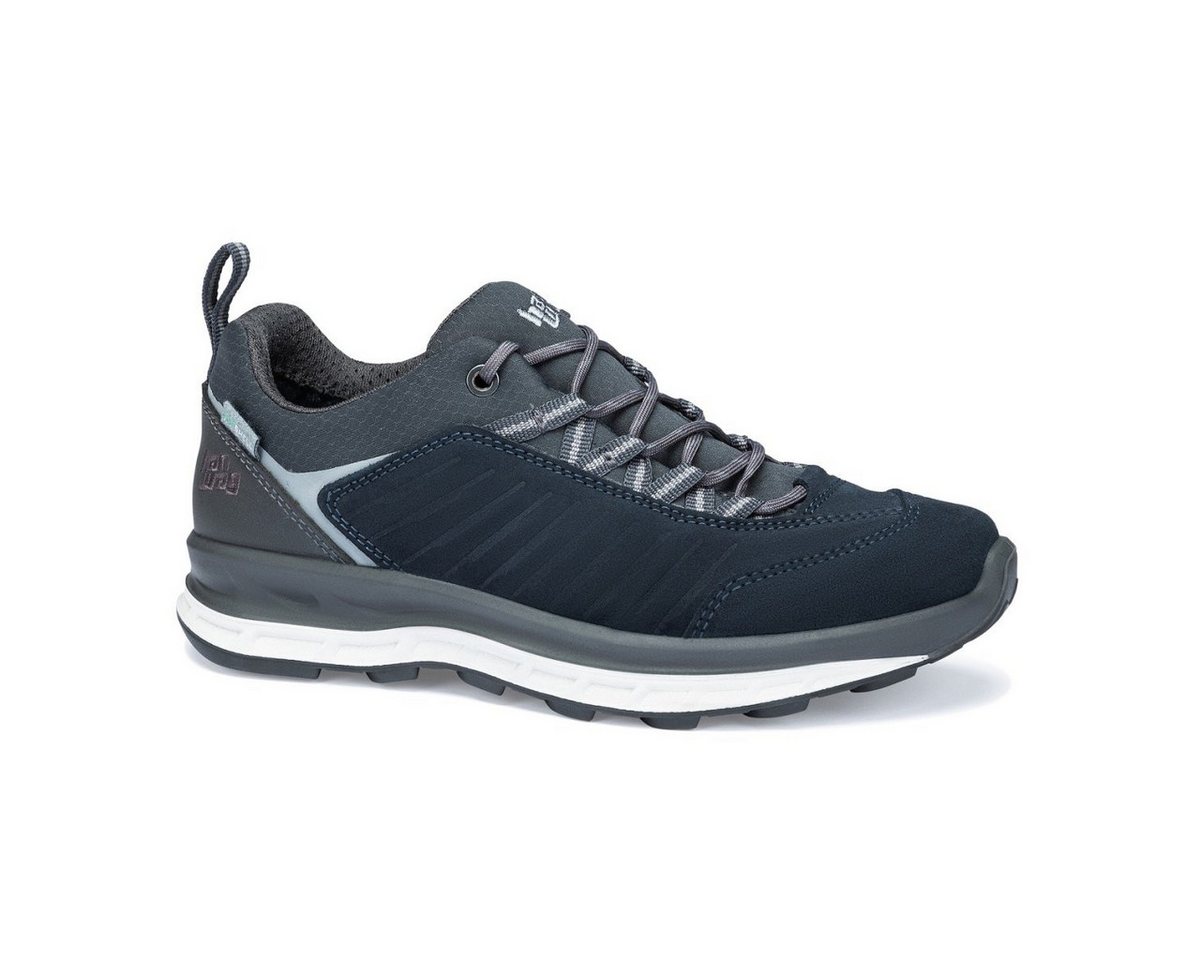 Hanwag Blueridge Low ES (Veloursleder, wasserdicht) navyblau/grau Damen Wanderschuh