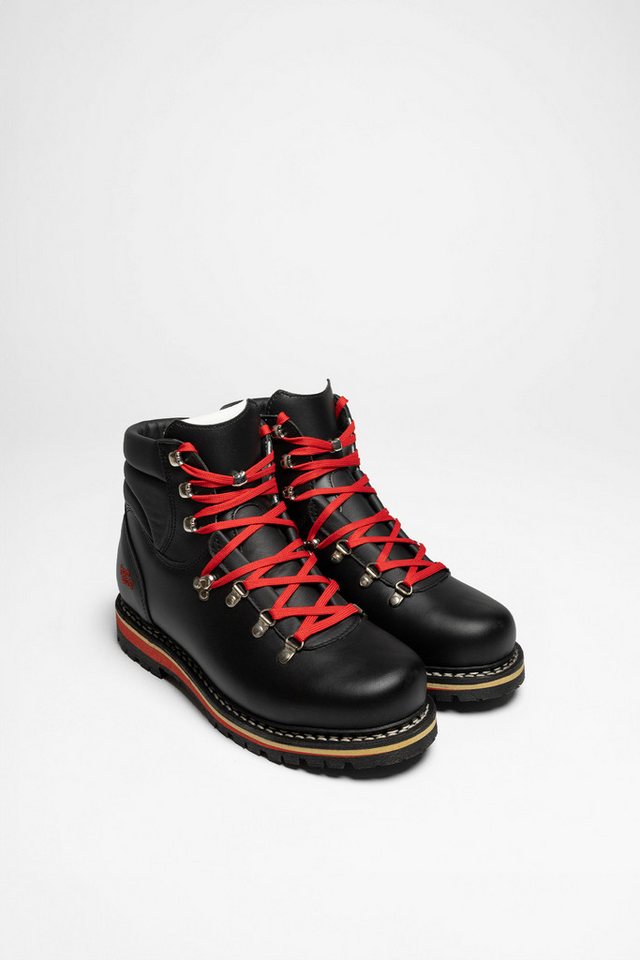 Hanwag Herren Wanderstiefel Kranzegg Schwarz Rot Outdoorschuh