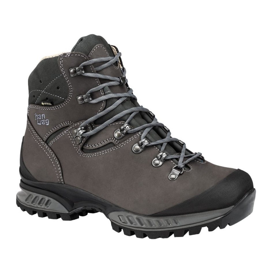 Hanwag Tatra II Wide GTX (Nubukleder, wasserdicht, weit) asphaltgrau Herren Wanderschuh