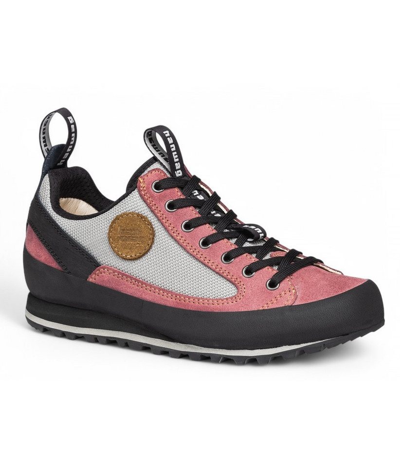 Hanwag Wander-Travelschuhe Rotpunkt Low LL (Veloursleder/Synthetik) rosa/grau Wanderschuh