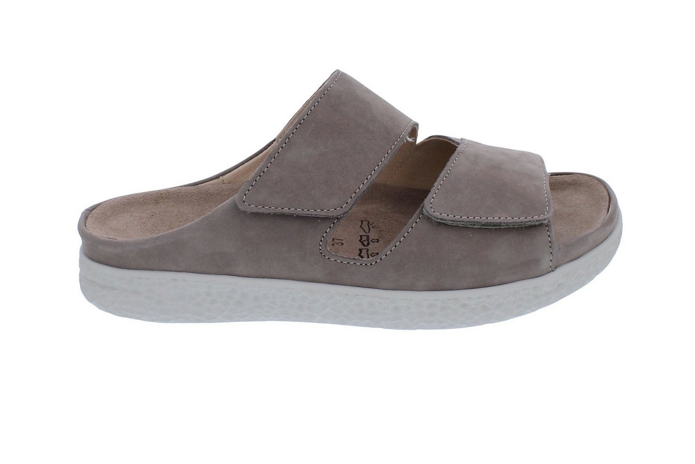 Hartjes Pantolette Groove 122.1221/30 35.00, Velourleder, Beige-Schlam Pantolette