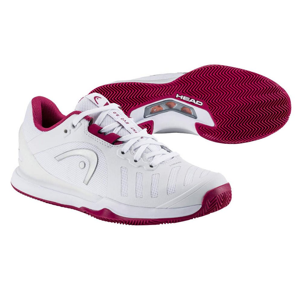 Head Sprint Evo 3.0 Clay/Sandplatz weiss/burgund Damen Tennisschuh