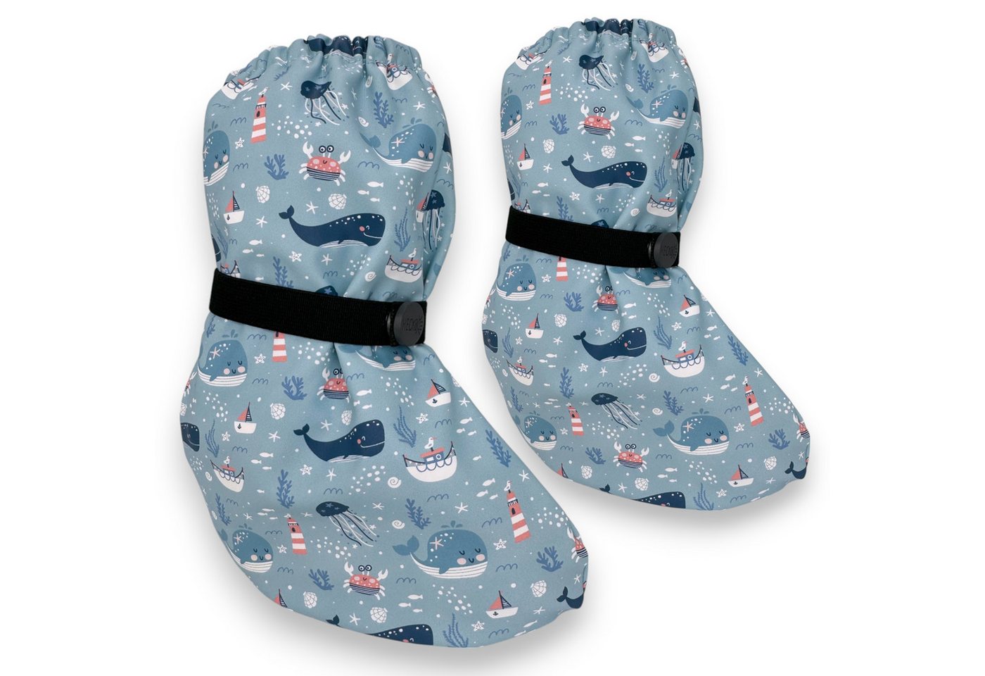 HECKBO Baby Füßlinge wasserdicht mit Vlies Futter verschiedene Motive Babystiefel