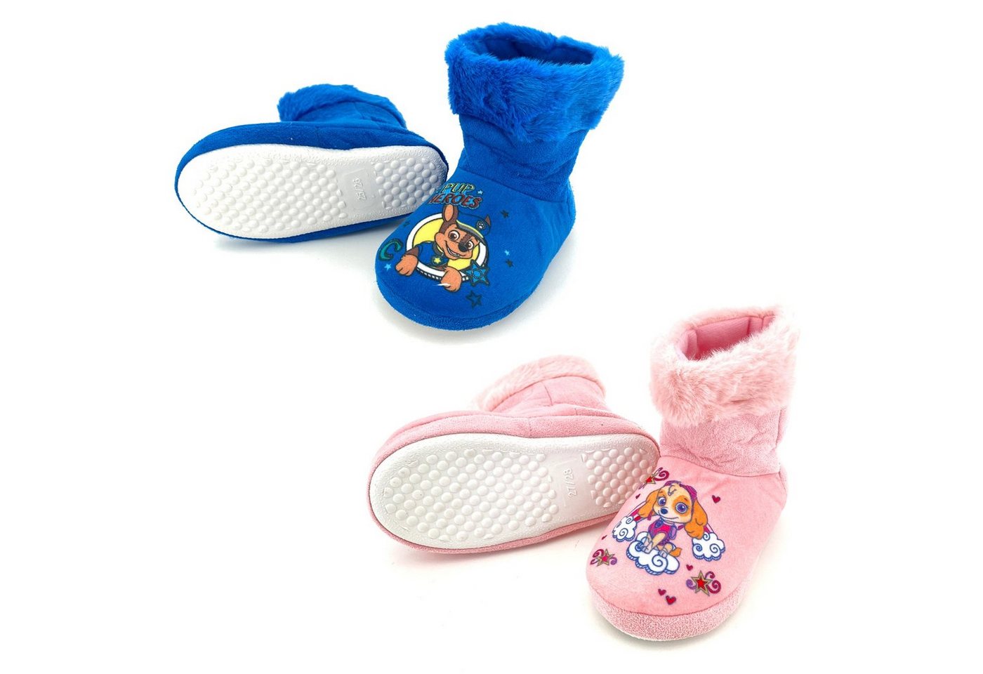 heimtexland Paw Patrol Kinder Hausschuhe Hüttenschuhe Plüsch Hausschuh Kuschelig weich, Anti Rutsch Sohle, Maschinenwäsche 30°