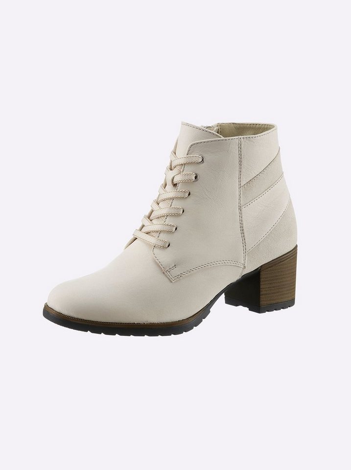 heine Schnürstiefelette Stiefelette weiche Polsterung (beige)