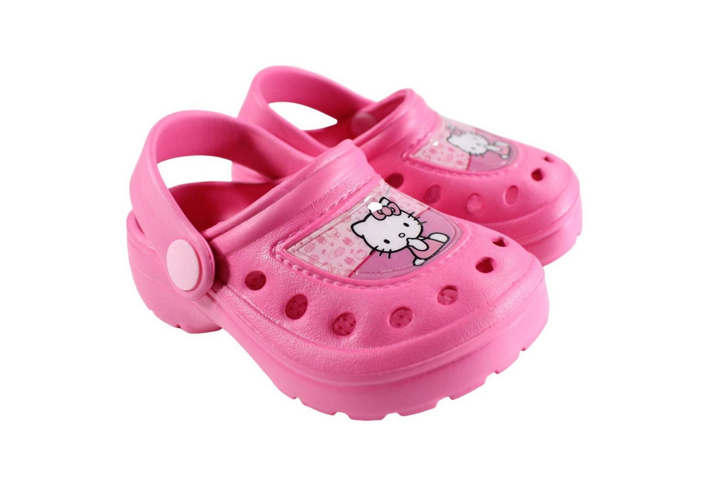 Hello Kitty Kinder Clogs Sandale mit Fersenriemen und rutschfester Sohle Clog
