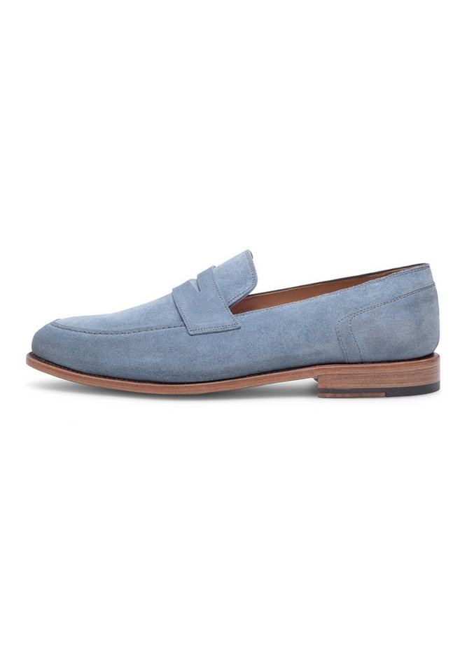Henry Stevens Marshall PL Businessschuh Loafer Herren Halbschuhe Leder handgefertigt, Anzugschuhe Slipper