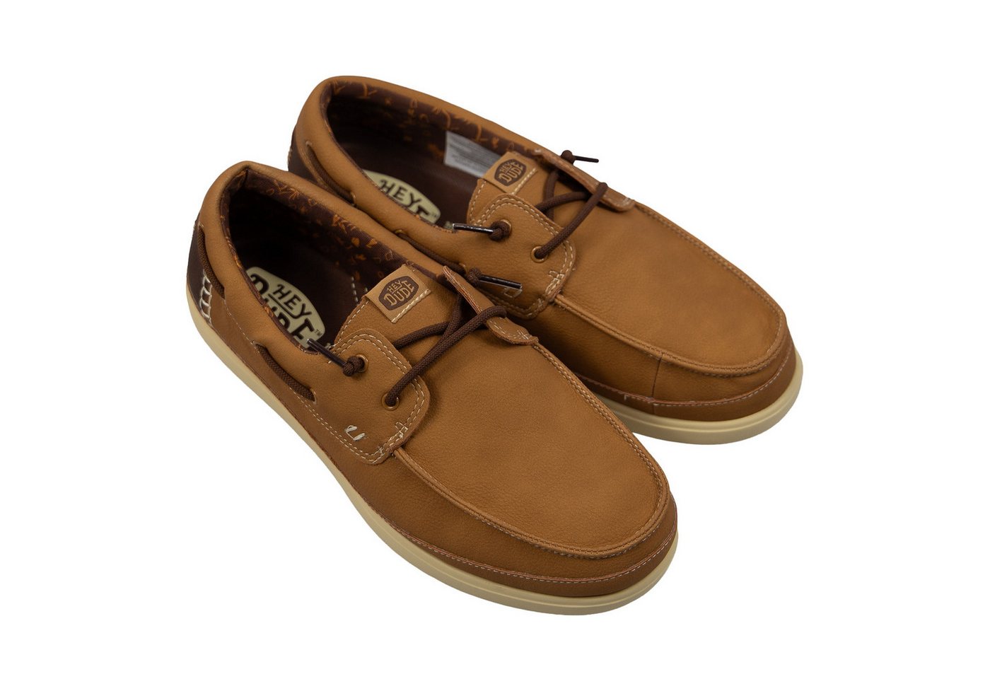 Hey Dude Harbor Lo Classic Slip-On Sneaker mit Ziernähten (braun/bunt)