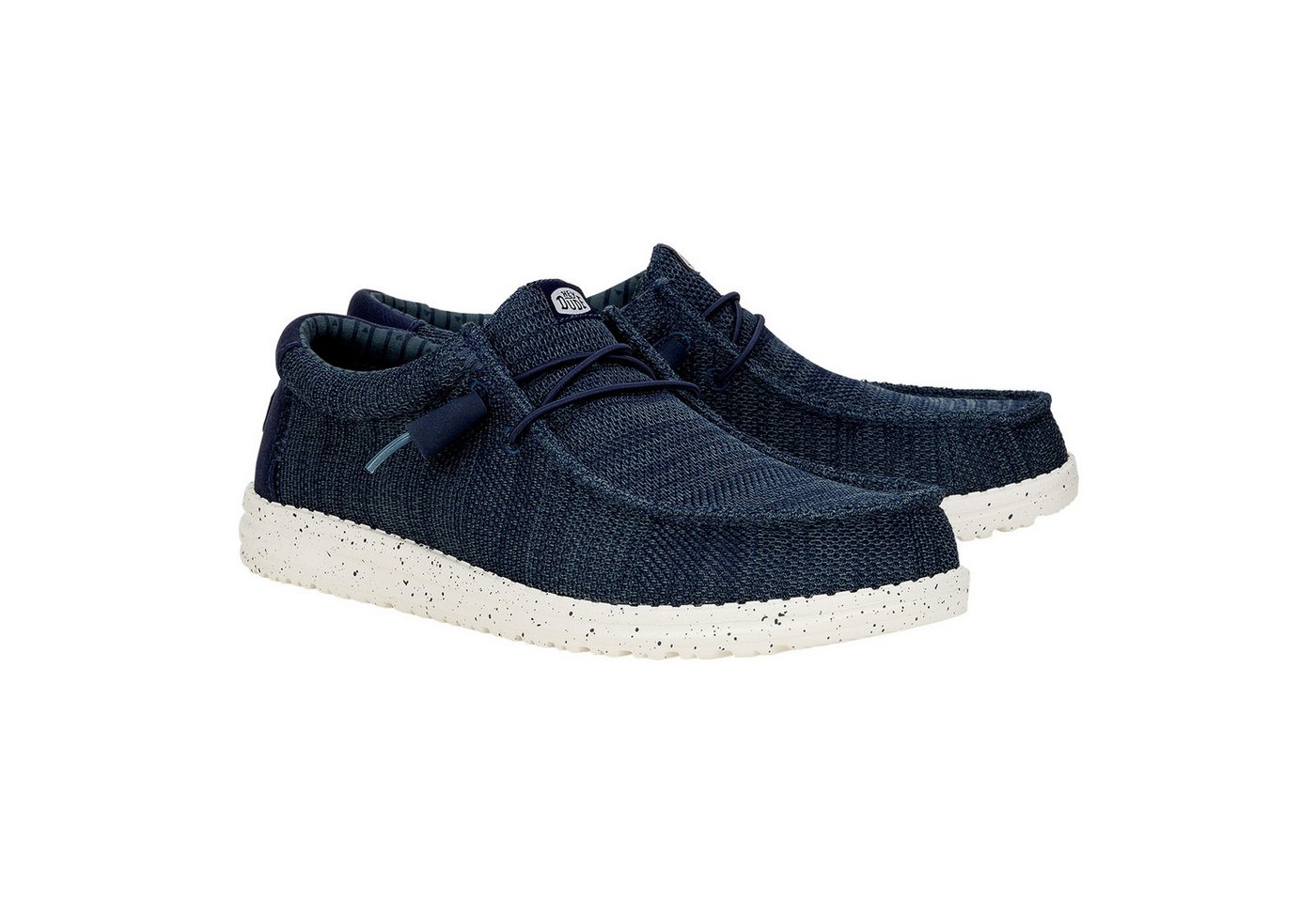 Hey Dude Wally Stretch Sox Slip-On Sneaker mit Ziernähten (blau)