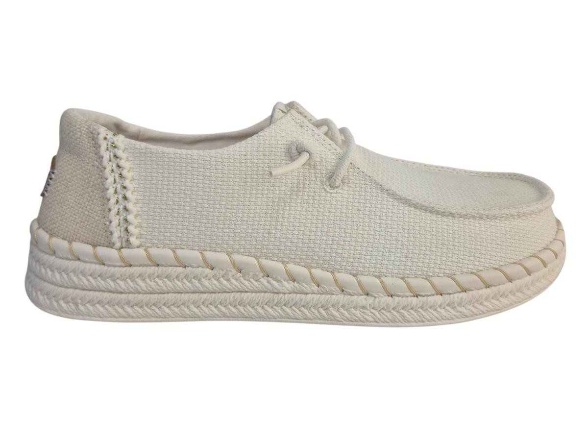 Hey Dude wendy espadrille woven white Slipper