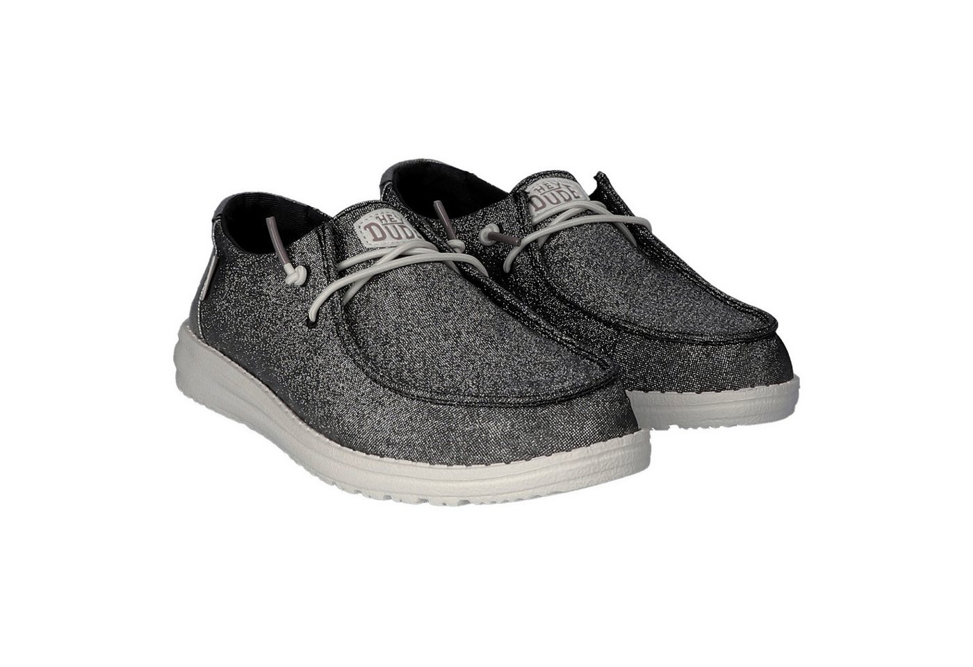 Hey Dude Wendy Metallic Sparkle Slip-On Sneaker mit Ziernähten