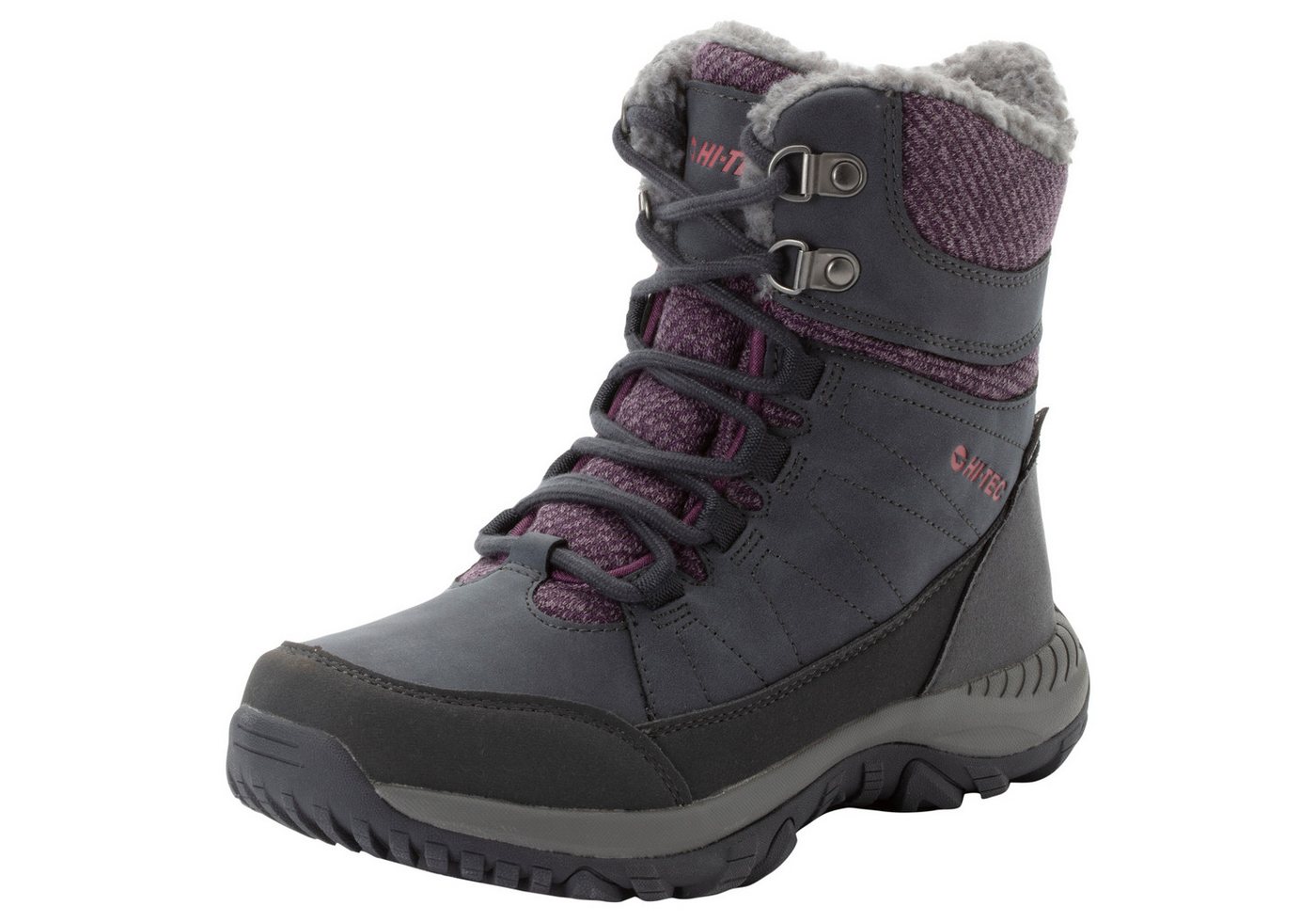 Hi-Tec RIVA MID WP Winterstiefel Winterstiefel, Snowboots, Winterschuhe, wasserdicht & gefüttert (lila/rosa)