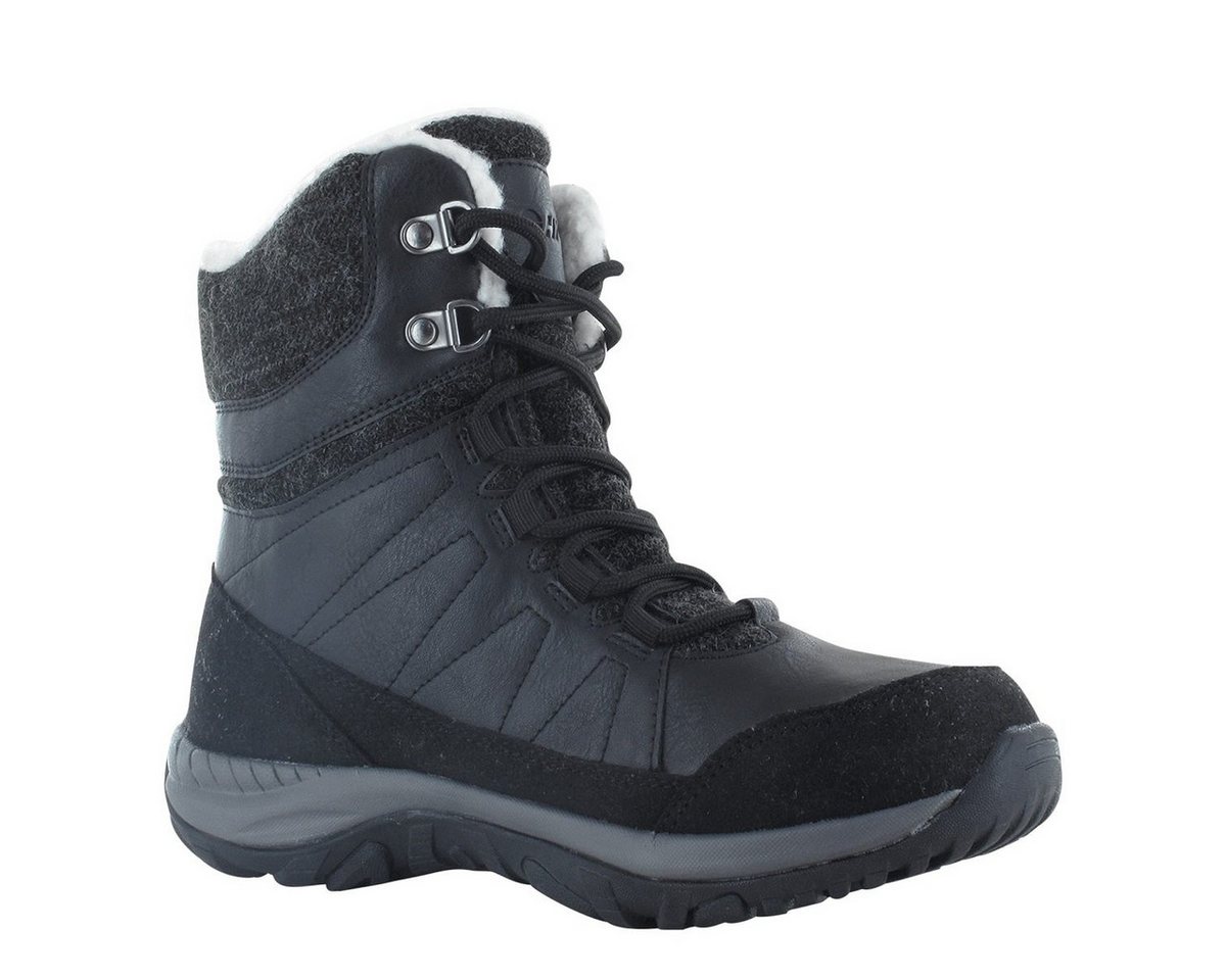 Hi-Tec Winter-Wanderschuhe Riva Mid WP (gefüttert, wasserdicht) schwarz Damen Winterstiefel
