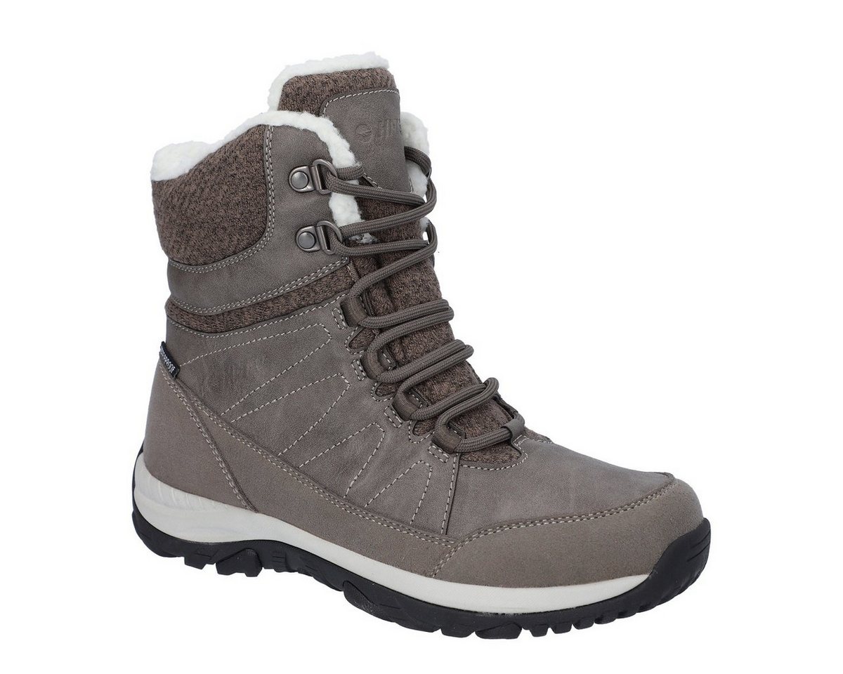 Hi-Tec Winter-Wanderschuhe Riva Mid WP (wasserdicht, gefüttert) beigegrau Winterstiefel