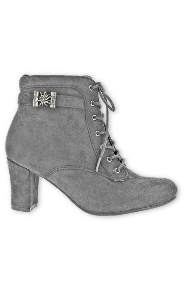 Hirschkogel Trachten Stiefeletten - FANNY - grau Stiefelette