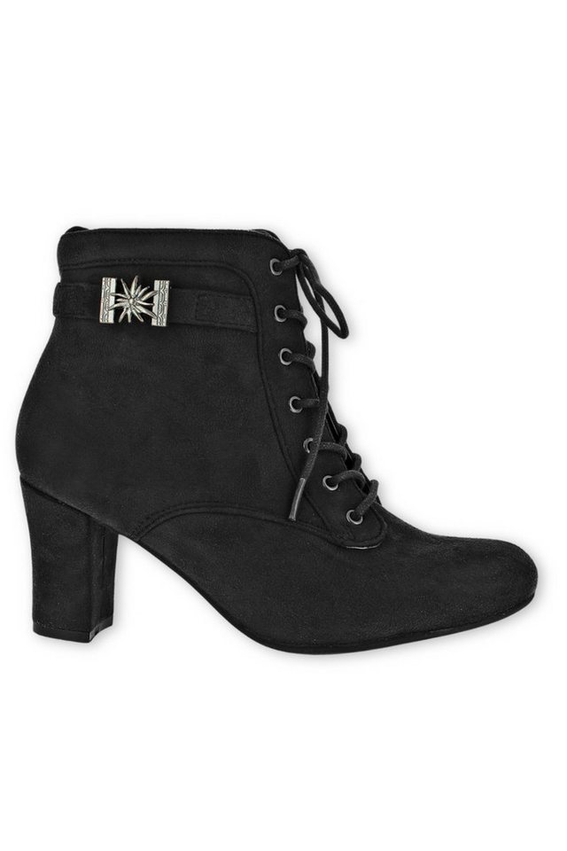 Hirschkogel Trachten Stiefeletten - FANNY - schwarz Stiefelette