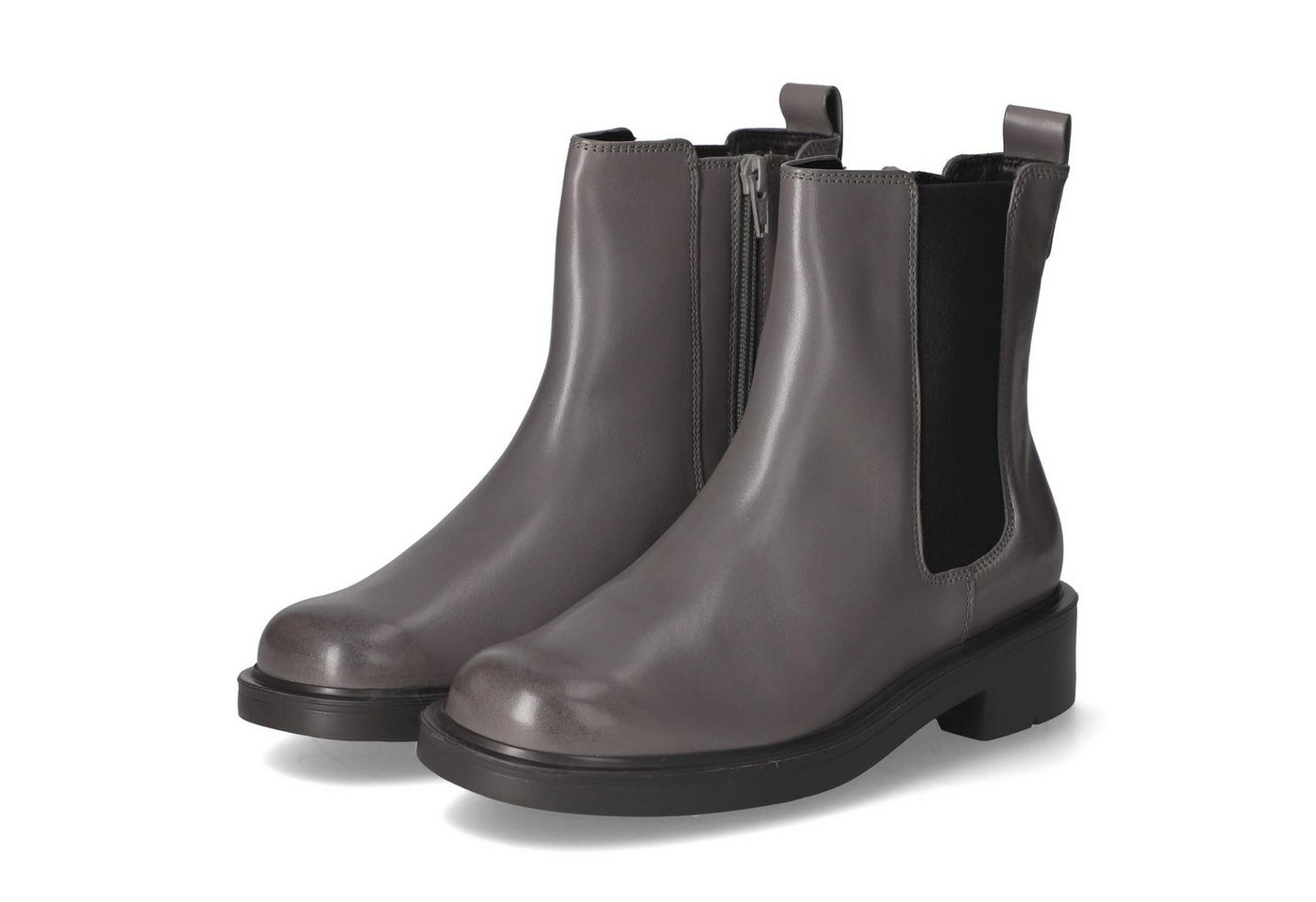 Högl 010191369000 Damen Glattleder grau Schlupfstiefel