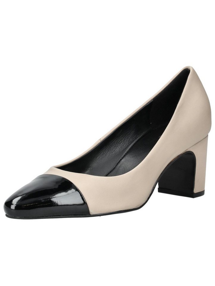 Högl Pumps Leder Pumps (beige/schwarz)