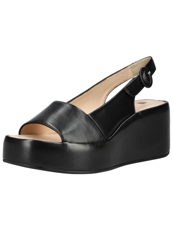 Högl Sandalen Leder Keilsandalette (schwarz)