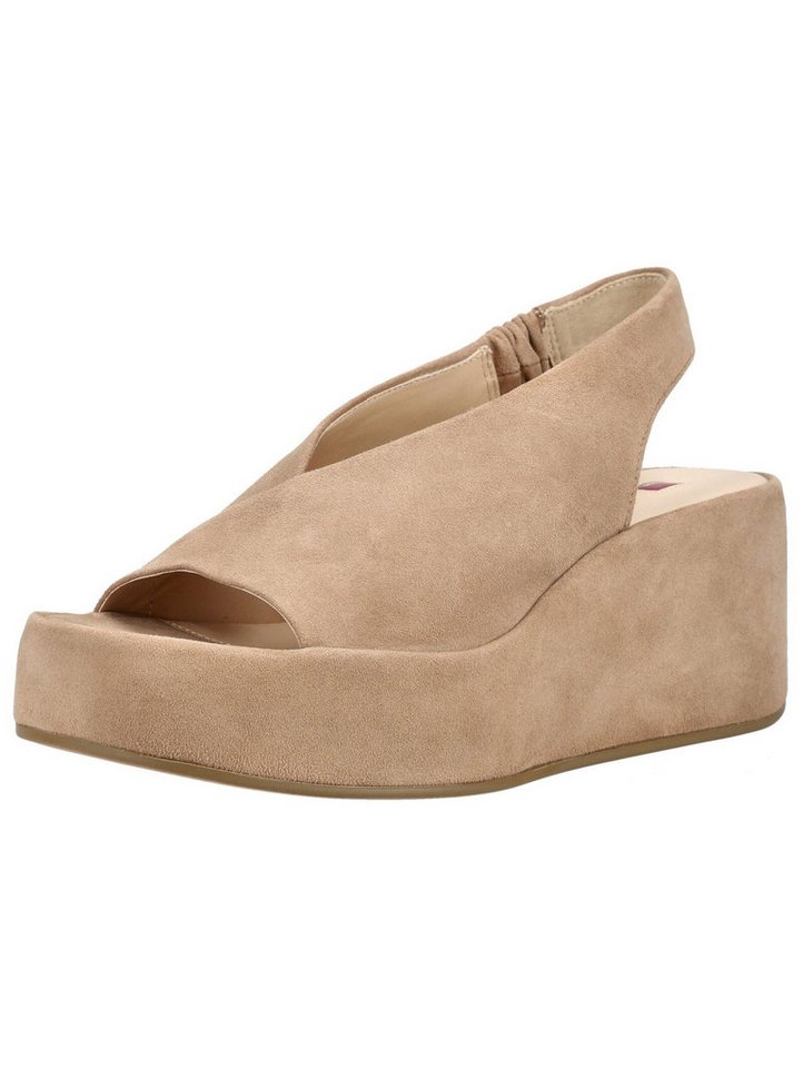 Högl Sandalen Veloursleder Keilsandalette (braun)