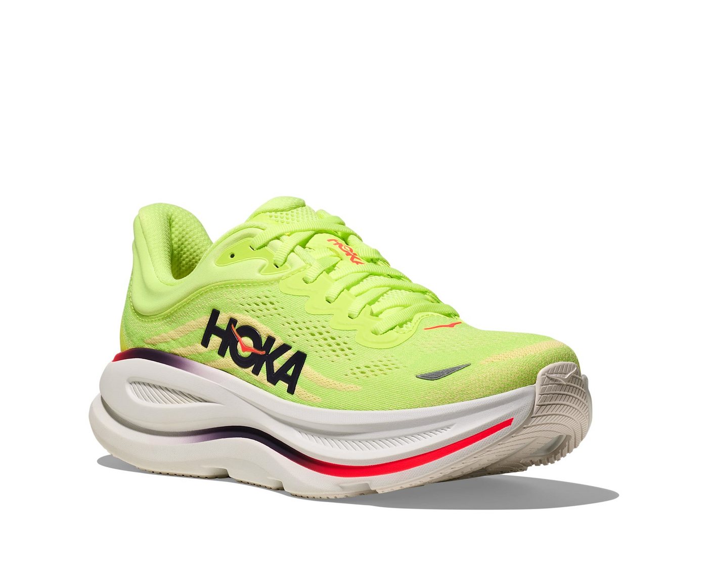 Hoka One One BONDI 9 Laufschuh für mehr Dämpfung (NEON YUZU / SUNLIGHT)