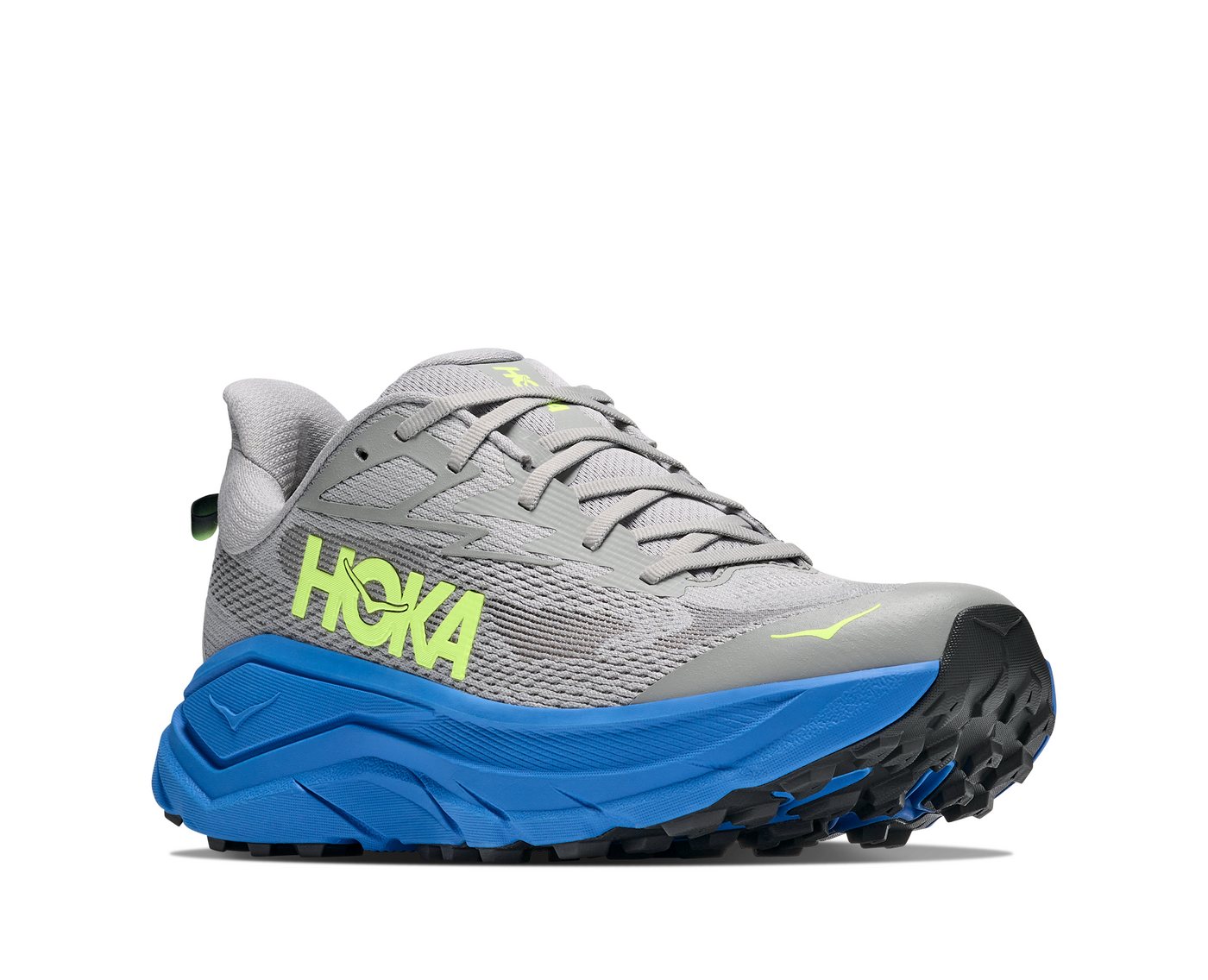 Hoka One One CHALLENGER 8 Trailrunningschuh für anspruchsvolles Gelände, stark profiliertes Laufsohlenprofil (grau)