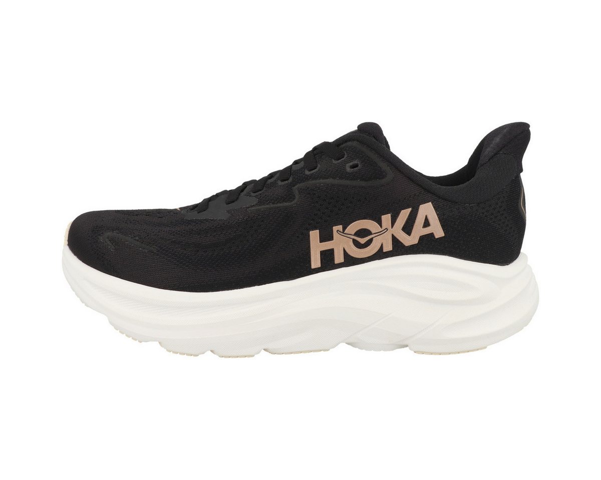 Hoka One One Clifton 10 Damen Laufschuh Sneaker, Turnschuhe, Sportschuhe, Running, Joggingschuhe (schwarz)