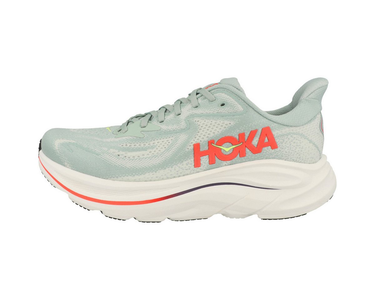 Hoka One One Clifton 10 Herren Laufschuh Sneaker, Turnschuhe, Sportschuhe, Running, Joggingschuhe (grün)