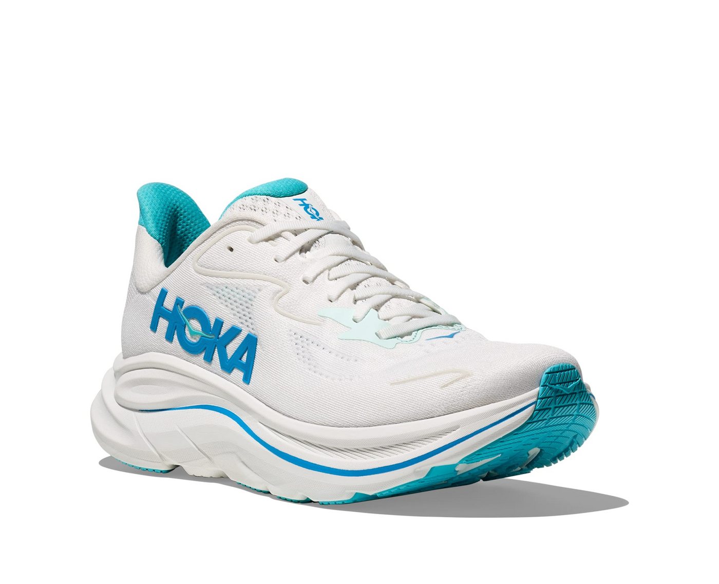 Hoka One One CLIFTON 10 Laufschuh (weiß/blau)
