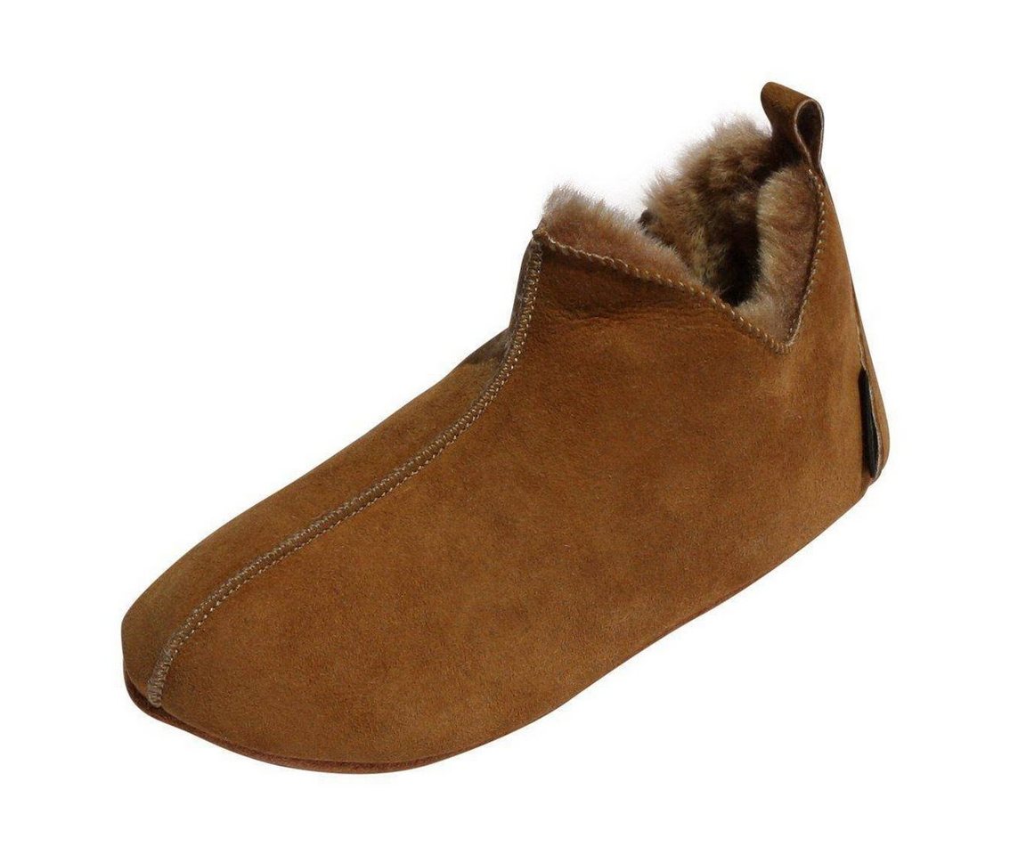 Hollert Bali Fellschuhe Echtleder Bettschuhe Merino Schaffell Hüttenschuhe