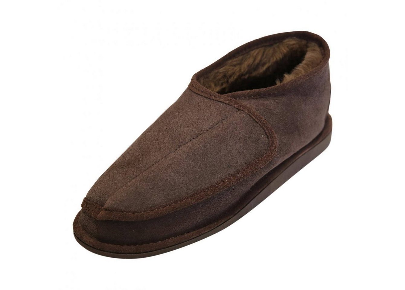 Hollert Hausschuh Unisex Fellschuhe Christel Echtleder Merino Schaffell gefüttert