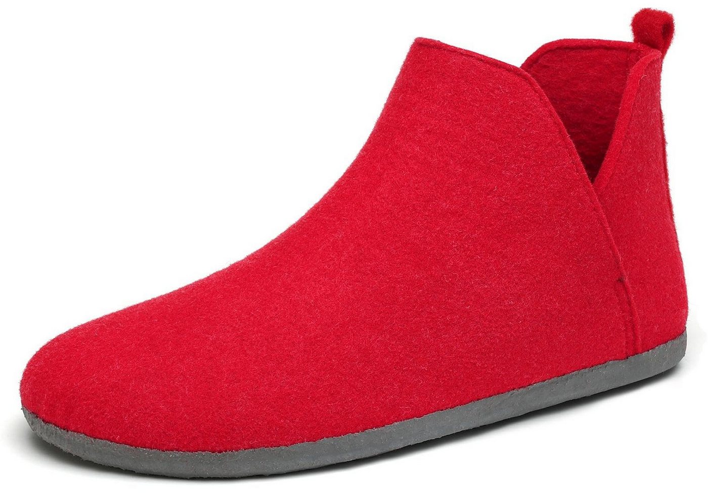 Home & Joy vegan & recycled Comfort Filz unisex Hausschuh (hohe Hüttenschuhe, Fußbett entnehmbar, weich & warm gefüttert, bequem) Pantoffeln Latschen Schlappen Slipper Pantoletten Winter rutschfest