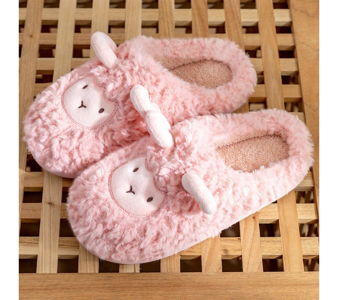 HoyoLee Handels GmbH Damen Pantoffeln Winter Hausschuhe Süßes Plüsch Pantoffel Warm Schuhe Slipper