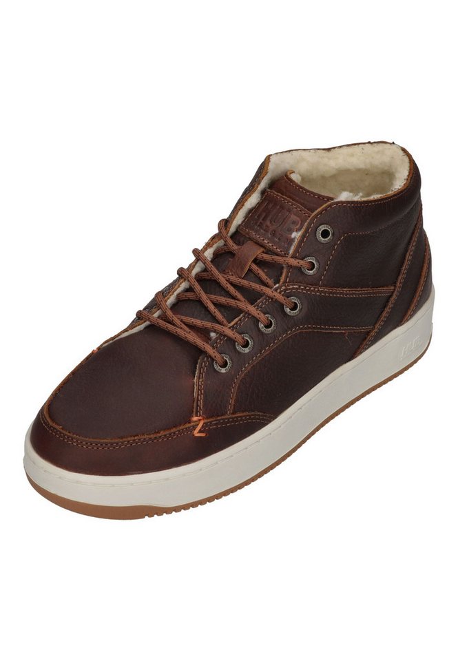 Hub KINGSTON 2.1 WOOL Sneaker Cognac Off White Dark Gum