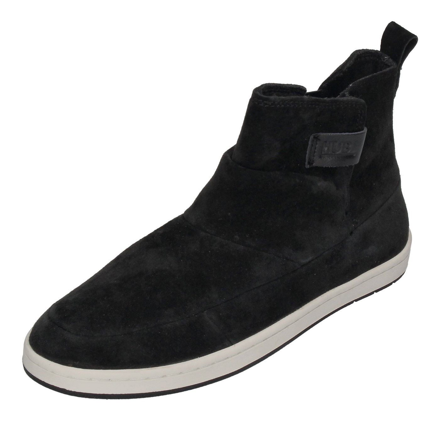 Hub Serve N30 Soft Nubuck Stiefelette Black White