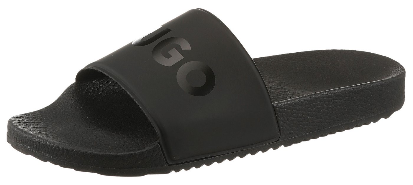 HUGO Badepantolette Pool Slides, Badepantolette, Flats mit Logoprint