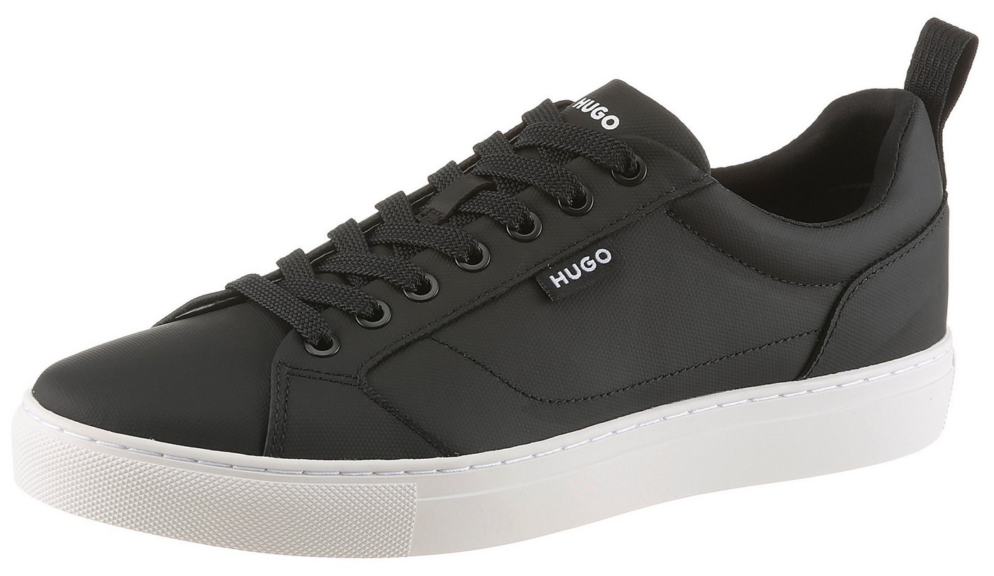 HUGO Blue Morrie tenn Schnürschuh, Halbschuh, Freizeitsneaker mit weichem Schaftrand