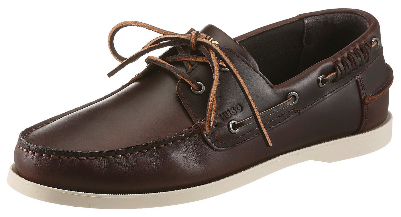 HUGO Darcy_boat Slipper Mokassin, Loafer, Schlupfschuh mit leichter Laufsohle