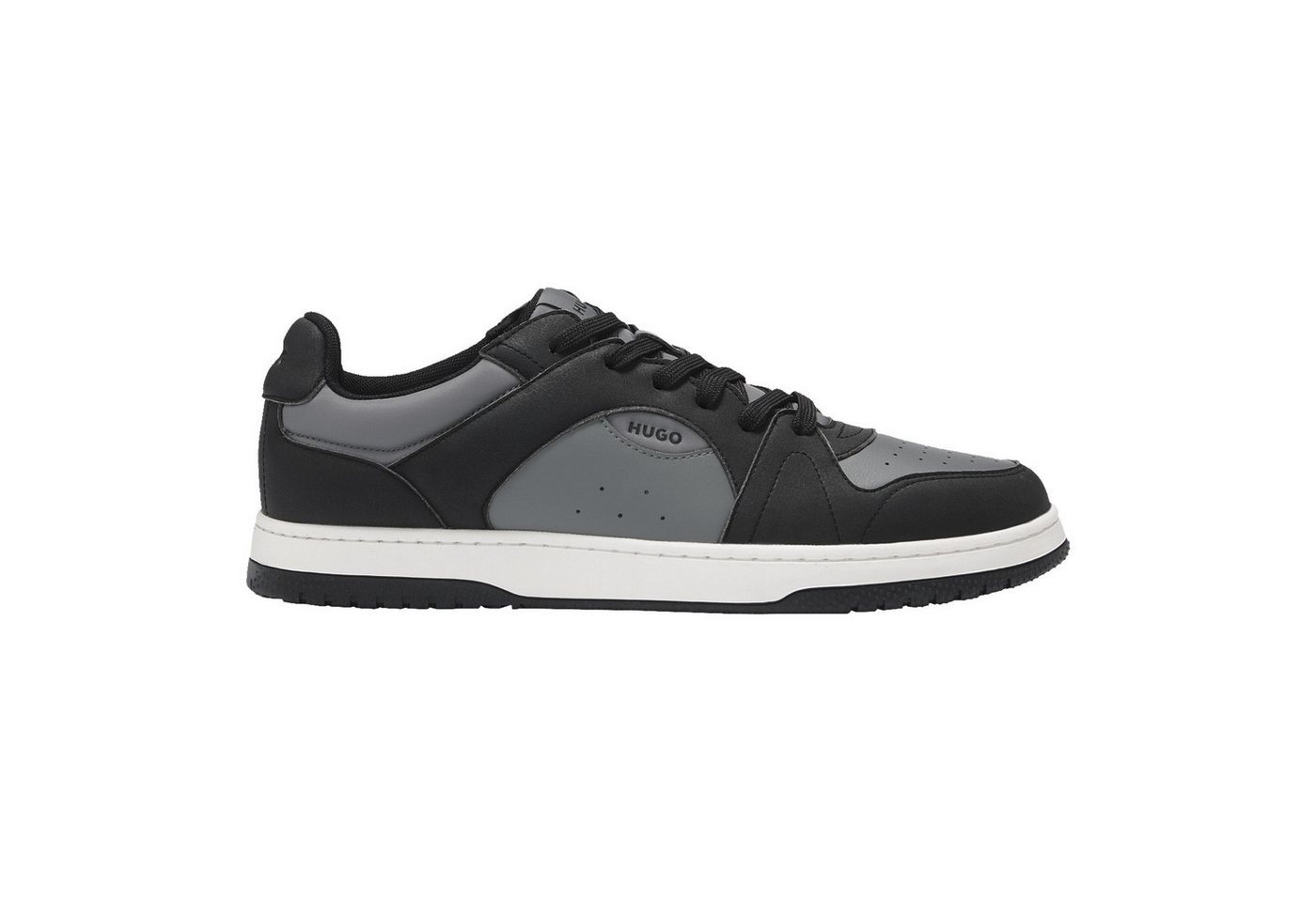 HUGO Hadrian_Tenn_sfpuny Sneaker mit Markenschriftzug (010 charcoal)