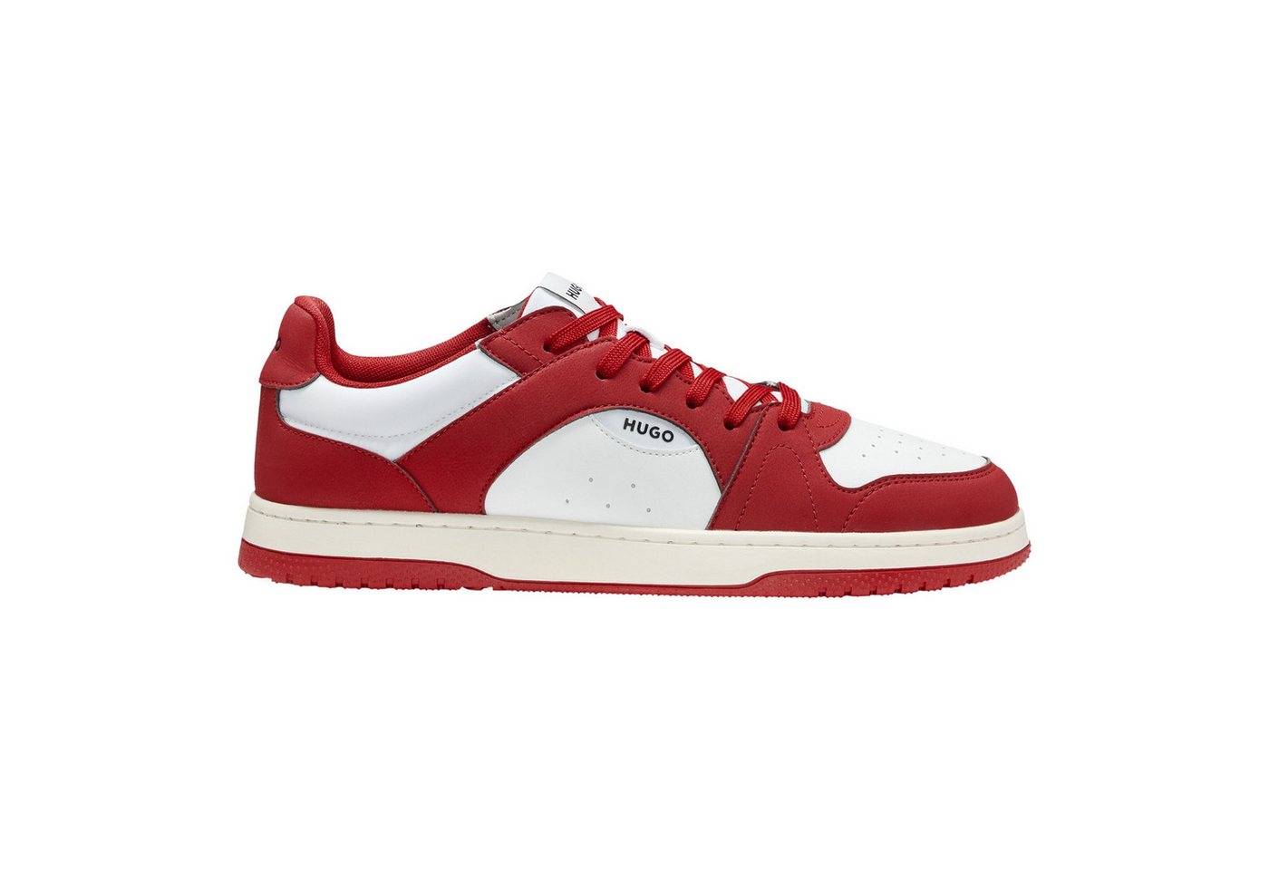 HUGO Hadrian_Tenn_sfpuny Sneaker mit Markenschriftzug (rot)