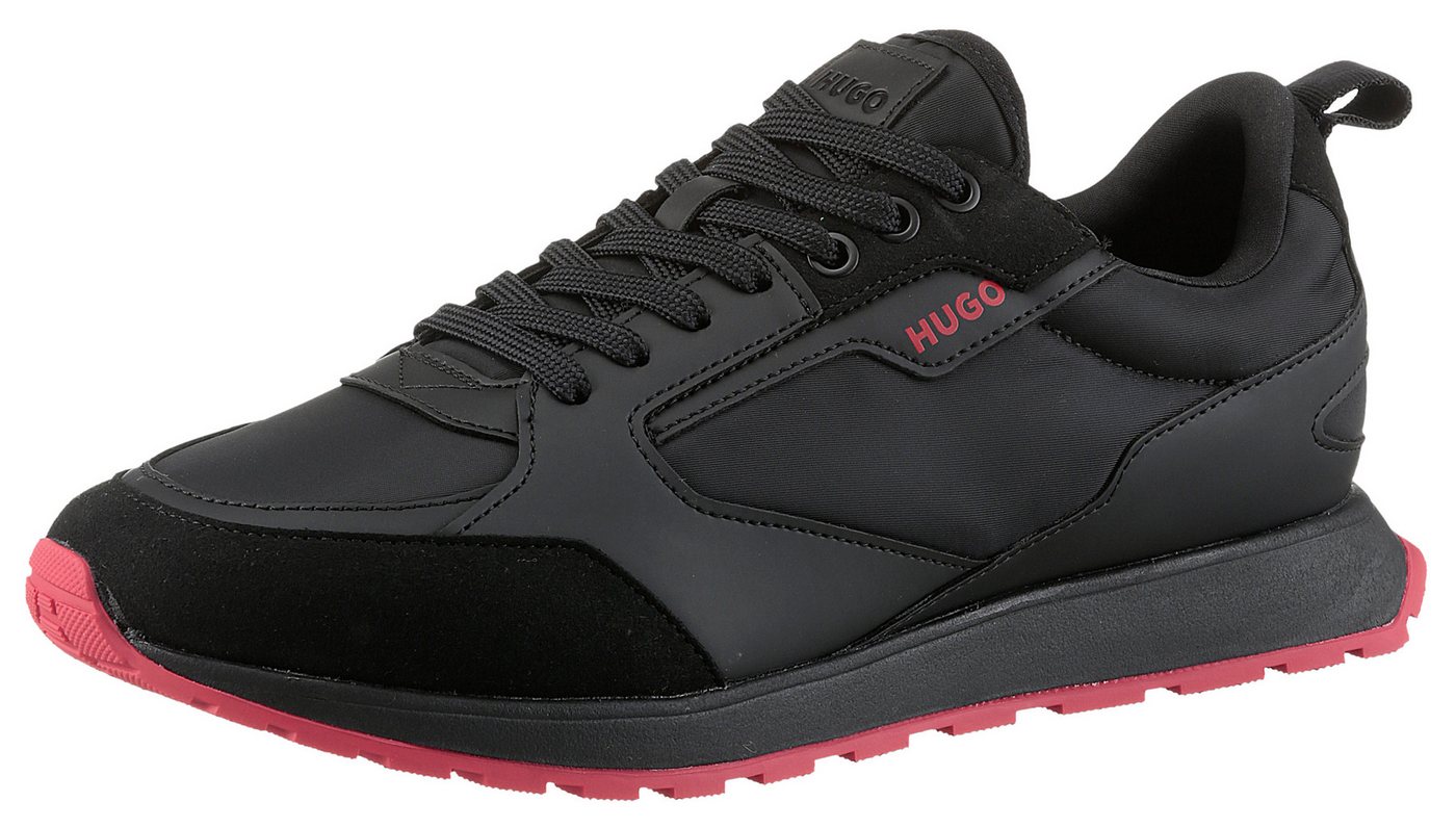 HUGO Icelin_Runn Sneaker, Freizeitschuh, Halbschuh, Schnürschuh mit Logoschriftzug